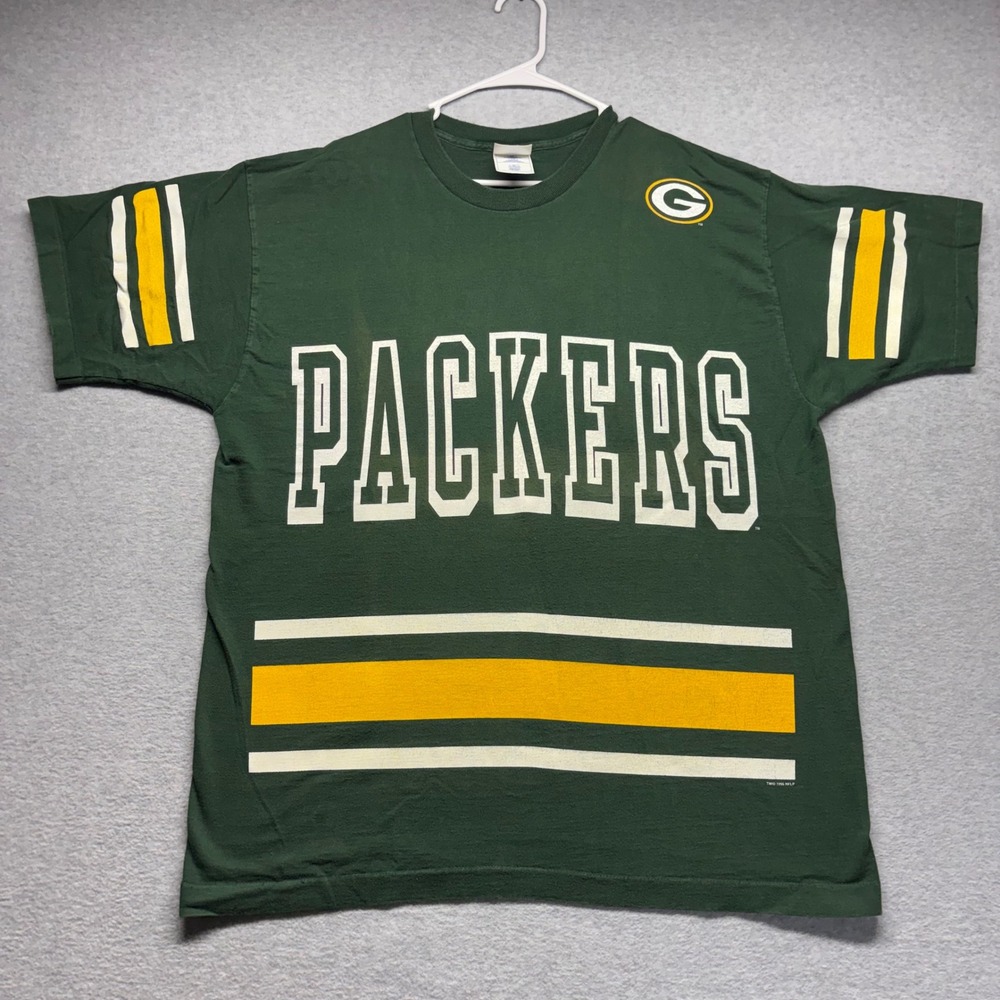Vintage Pro Player Green Bay Packers‎ Brett Favre T-Shirt Mens XL Green NFL USA